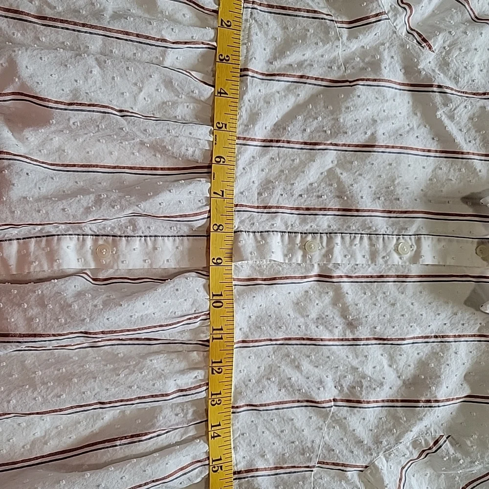 Madewell Striped Button-Up Dress Sz Small - Picture 6 of 7